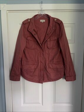 LOFT Utility Jacket in Rose Clay